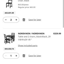 4 Person Dining Table & Chairs