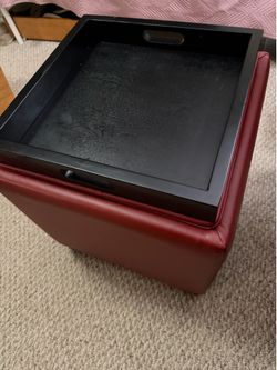 Ottoman with tray