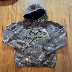 Vintage Real Tree Camo Hoodie Men Medium Sweatshirt Sweater Y2K Faded Xtra