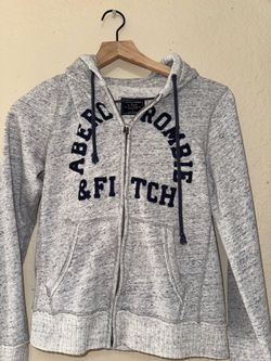 Gray Abercrombie & Fitch zip up hoodie