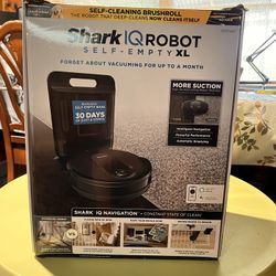 Shark IQ Aspirador Robot Wifi Inteligente con Base de Cargador Autovaciable, Negro