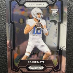 2024 Drake Maye Panini Prizm Draft Picks Rookie Card - New England Patriots