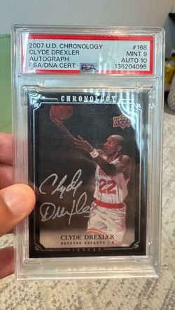2007 Upper Deck Chronology Clyde Drexler Autograph PSA Graded