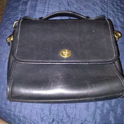 Vintage COACH Willis 9927 Tanned Leather Satchel Handbag Crossbody