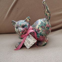 Porcelain Patchwork Cat