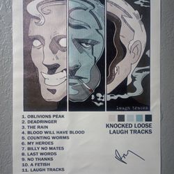 Knocked Loose Album Cover Laugh Tracks Canvas Poster 