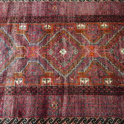 3'2"x6'4" Vintage Persian Rug