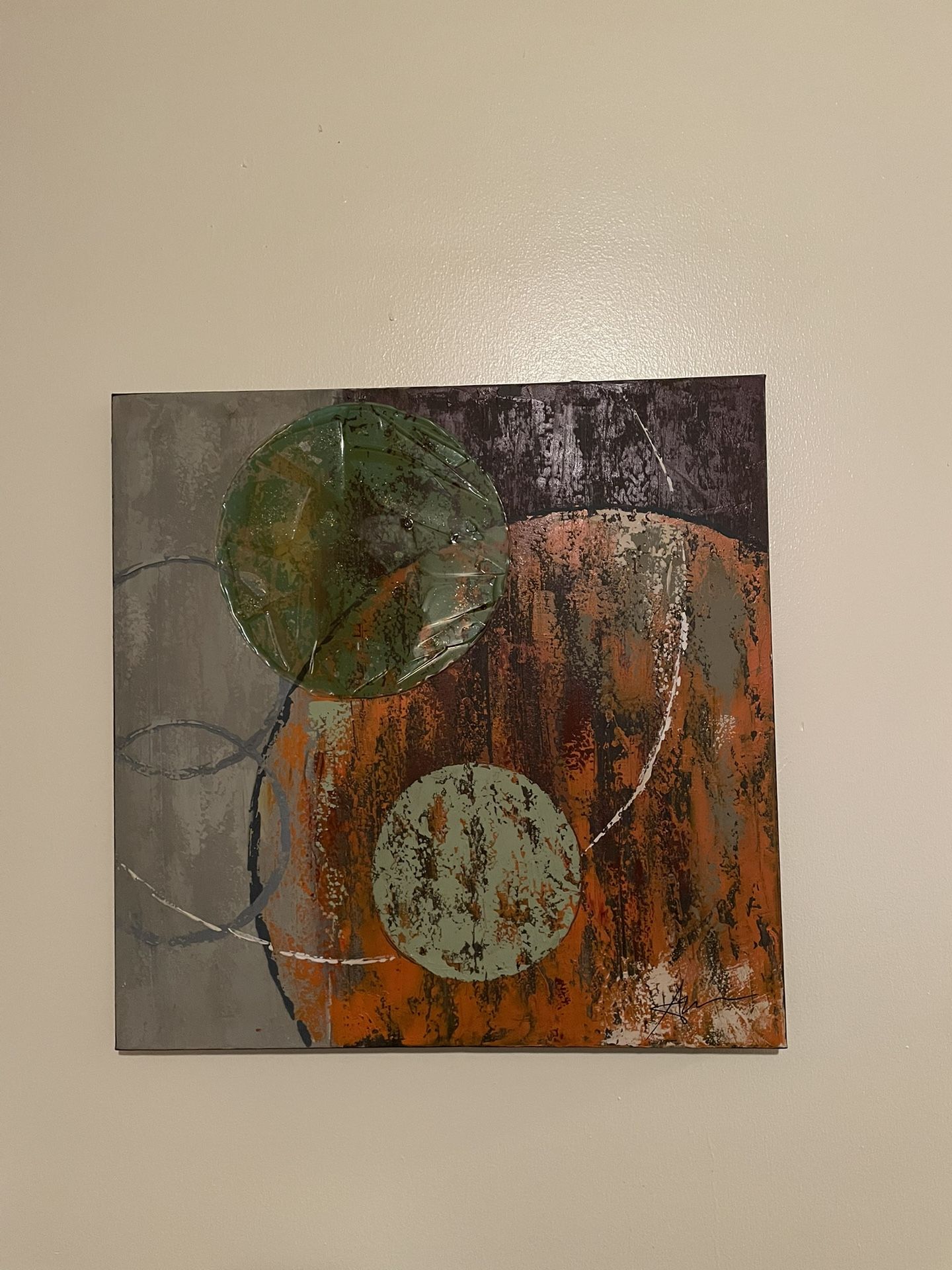 Two 24inx24in Wall Oil Paintings