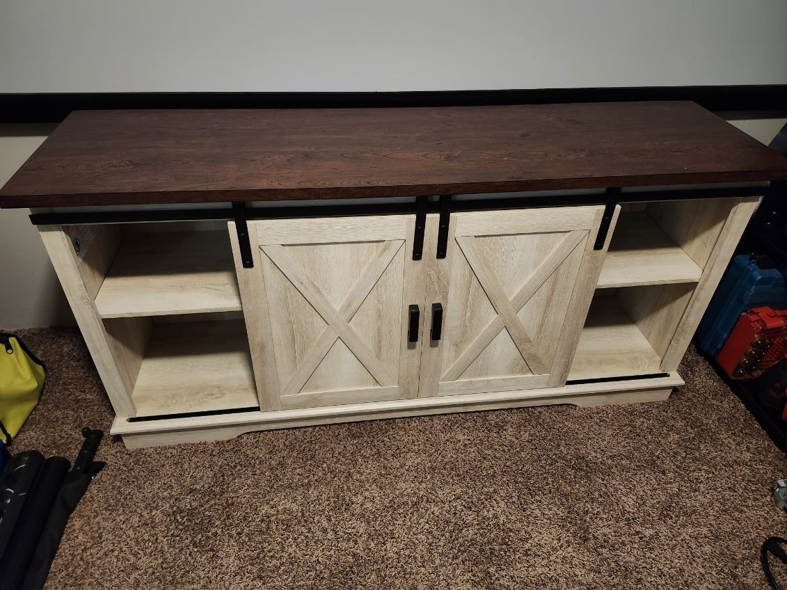 Barn Door Entertainment Center