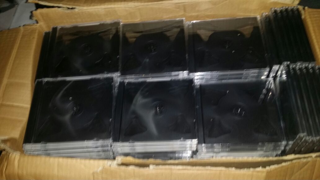 DVD/CDR CLEAR DOUBLE SIDED JEWEL CASE 175 OF THEM