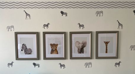 Animal prints for nursery or kids room