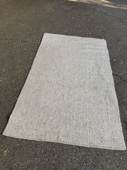 World Market Handwoven Wool Blend Area Rug – 5' x 8'