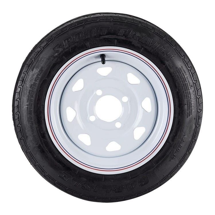 2 Good Trailer Wheels With Bad Tires Used