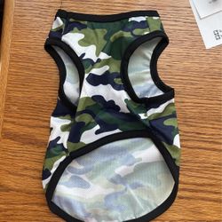 Dog Shirt Camouflage Small 