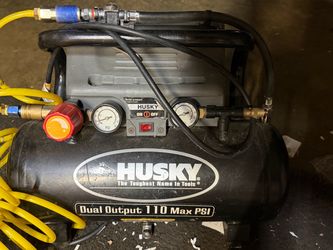 Husky 110 PSI Portable Air Compressor with Air Hose