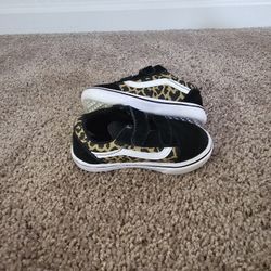 Girls Velcro Vans 