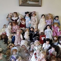 Huge Antique Doll Collection