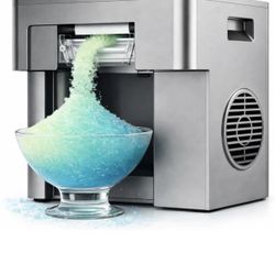 60s Shaved Ice Machine Snow Cone Maker 15 Textures Quiet Self-Clean Portable