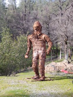 BIGFOOT  Metal Art Statue