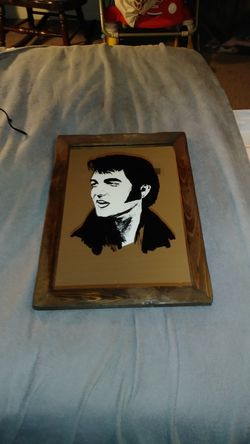 Vintage ELVIS PRESLY1970s/80s Carnival Mirror Prize -ASBURY PARK BOARDWALK-RARE! $30