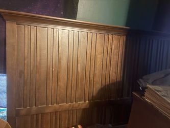 King bed frame with boxsprings