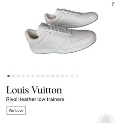 Louis Vuitton Rivoli Leather Low Sneakers – White (Authentic)