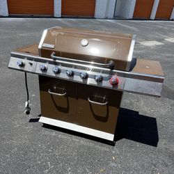 Royal Gourmet Brown 6 -Burner Liquid Propane Gas Grill 1 -Side Burner