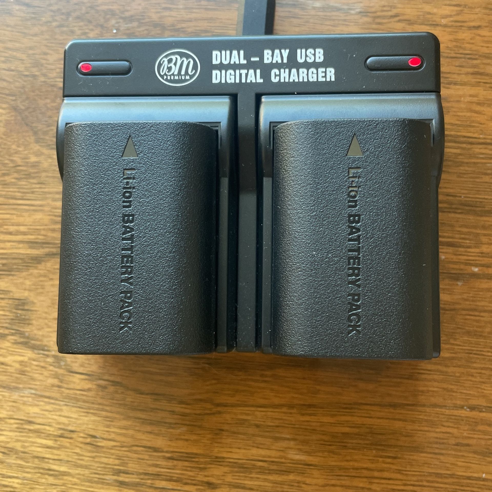BM Premium Dual Bay Battery Charger LC-E6 Compatible W Canon LP-36N