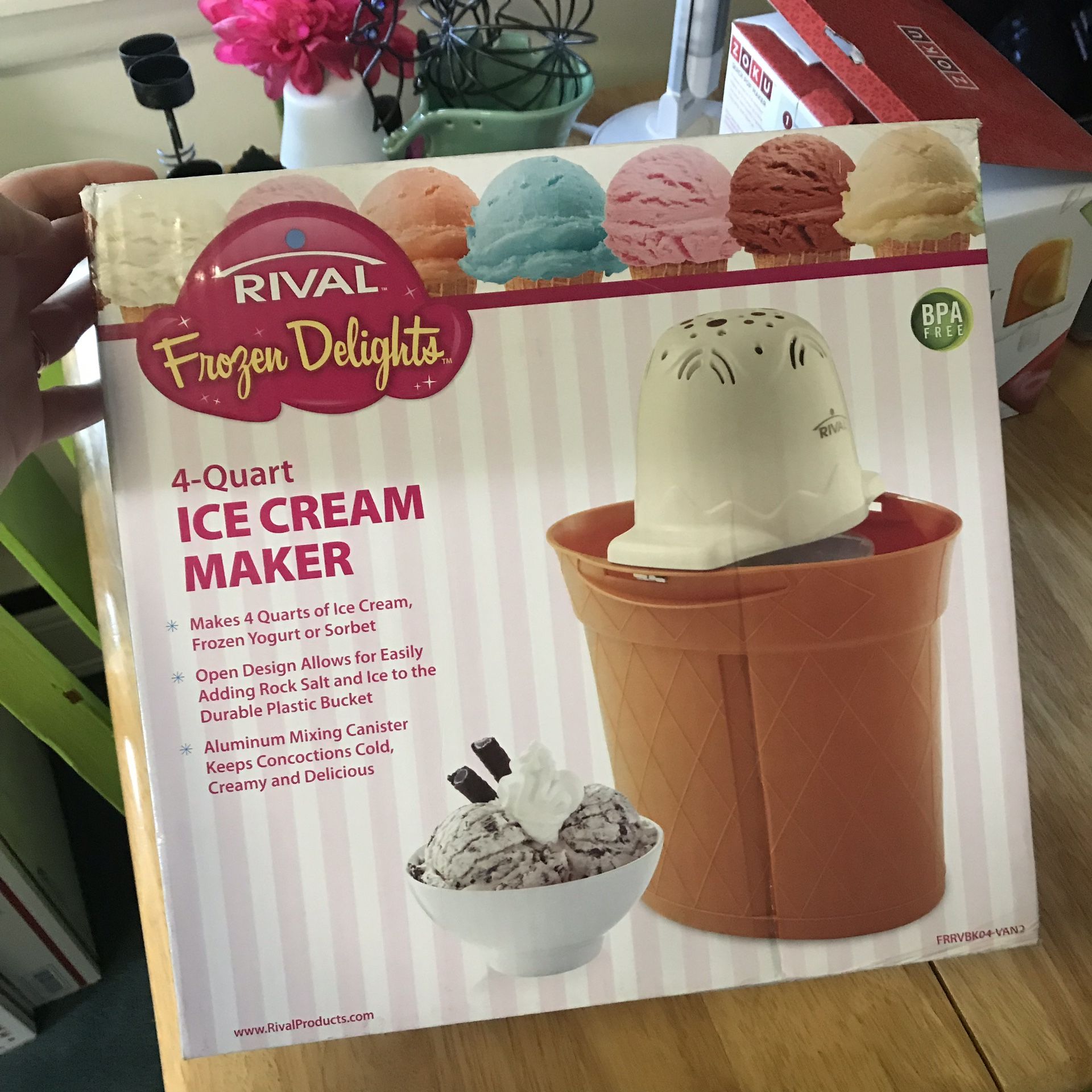 Rival Frozen Delights Four Quart Ice Cream Maker