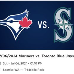 Mariners vs. Toronto Blue Jays Tickets Saturday 7/6