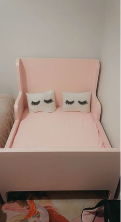 IKEA pink bed