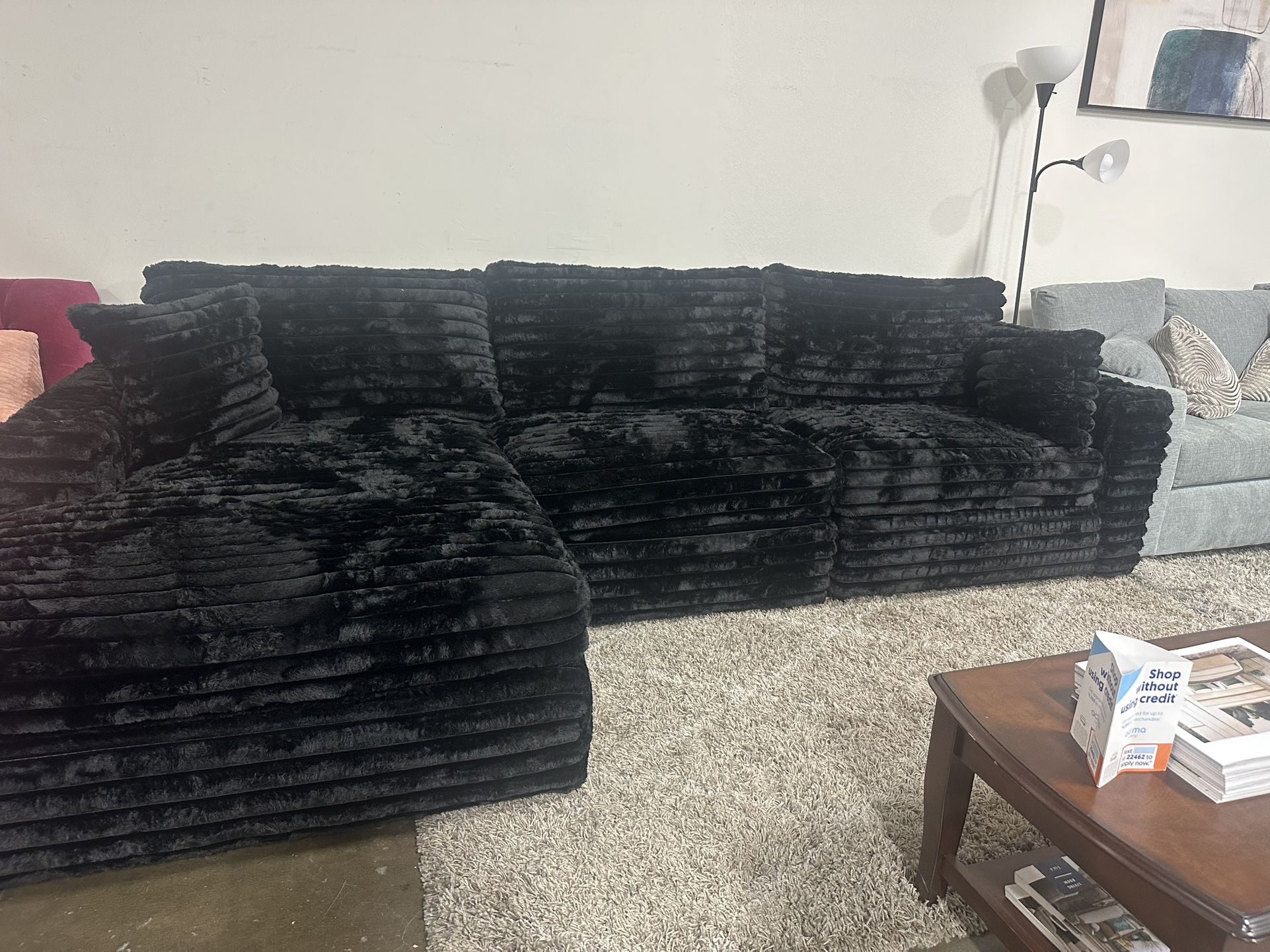 Black sectional