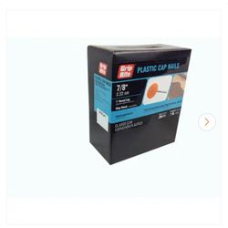 Grip-Rite
7/8 in. x 21-Gauge Electrogalvanized Ring Shank Plastic Cap Roofing Nails 1 lb. Box