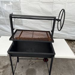 BBQ Grill Pit Stainless Steel Round Rod Grilling Surface