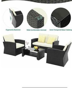 4 Pieces Outdoor Furnichur Sets 