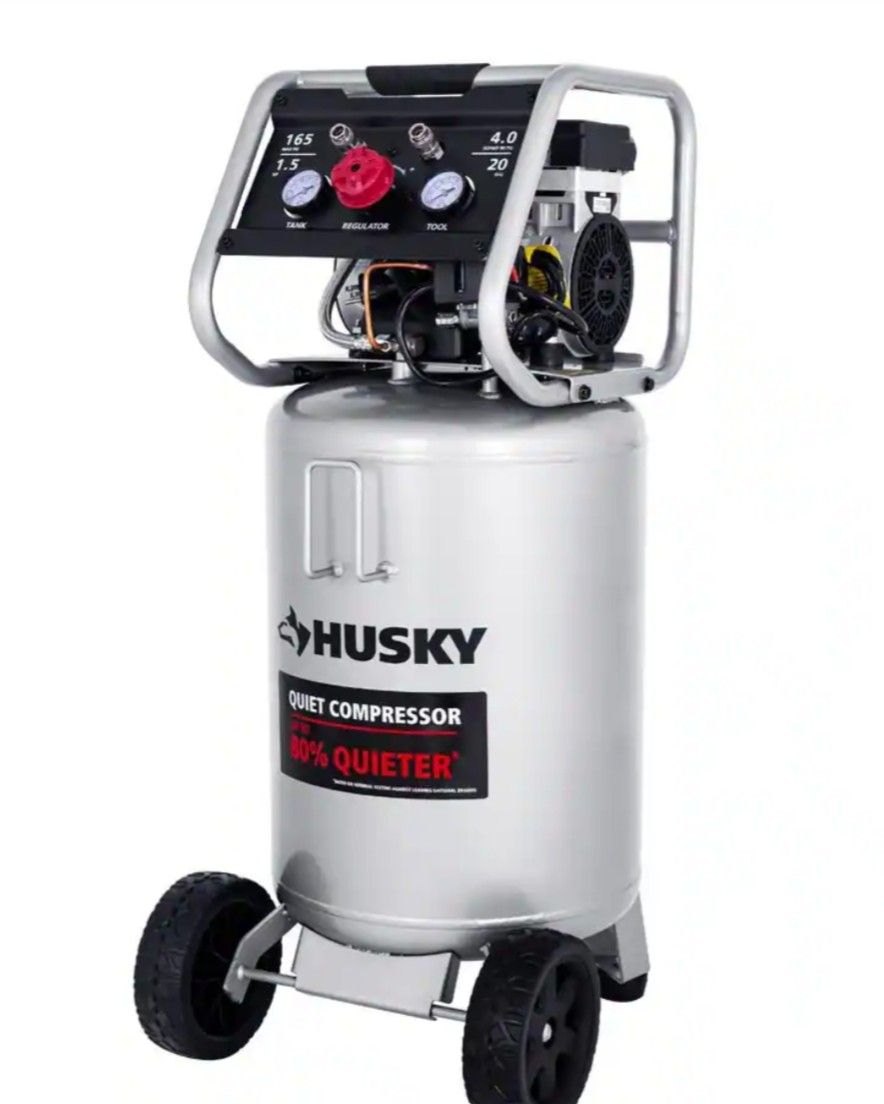 HUSKY CORDED 20 GALLONS SUPER QUITE AIR COMPRESSOR NEW