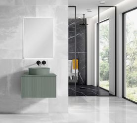24'' Single Bathroom Vanity with Ceramic Top and Drawer