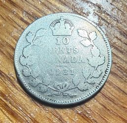 Canada 1931 Ten Cent 10 Cent Silver Coin