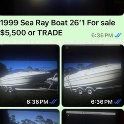 1999 Boat Sea Ray 26’1 Or Trade