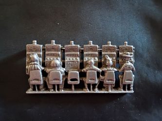 Vintage "Playing The Slots" Casino Brooch