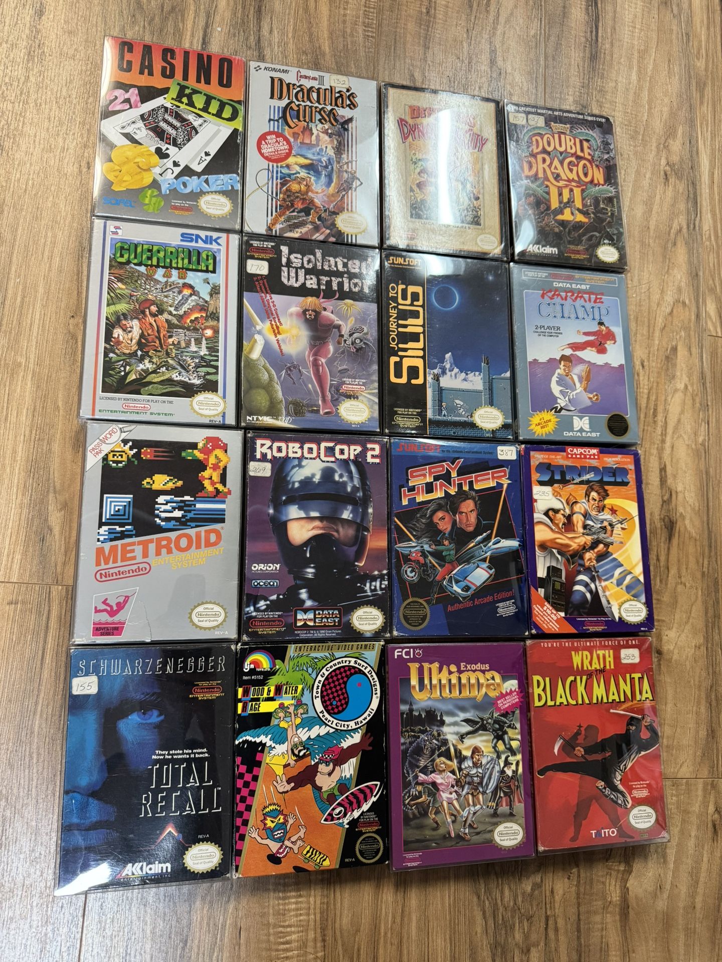16 Complete In Box CIB NES Nintendo Games Lot / Bundle Metroid Castlevania