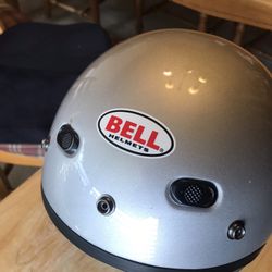 Bell Silver 3/4 Helmet With Visor Size XS