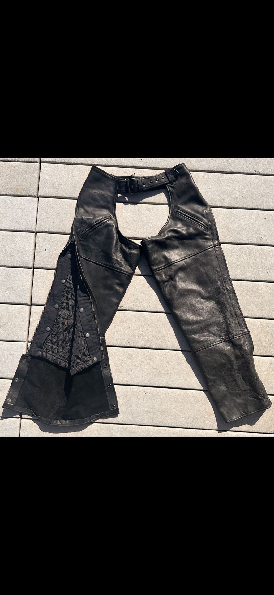 Expert, Leather Chaps, Small, $25