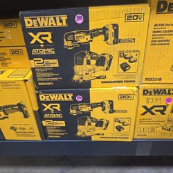 XR+Atmoic 20V Brushless Woodworking 2-tool Combo Kit