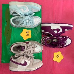 Nike Dunks Kids Size 10.5c And 11c