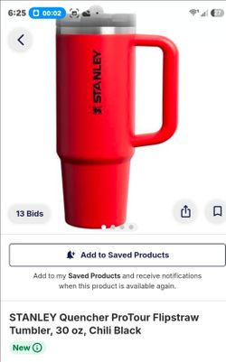 STANLEY Quencher ProTour Flipstraw Tumbler, 30 oz, Chili Black
Built-In Straw & Handle