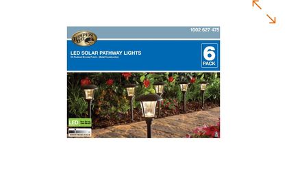 Hampton Bay Bronze Solar Outdoor Integrated LED Landscape Path Light 10 Lumens (6-Pack)