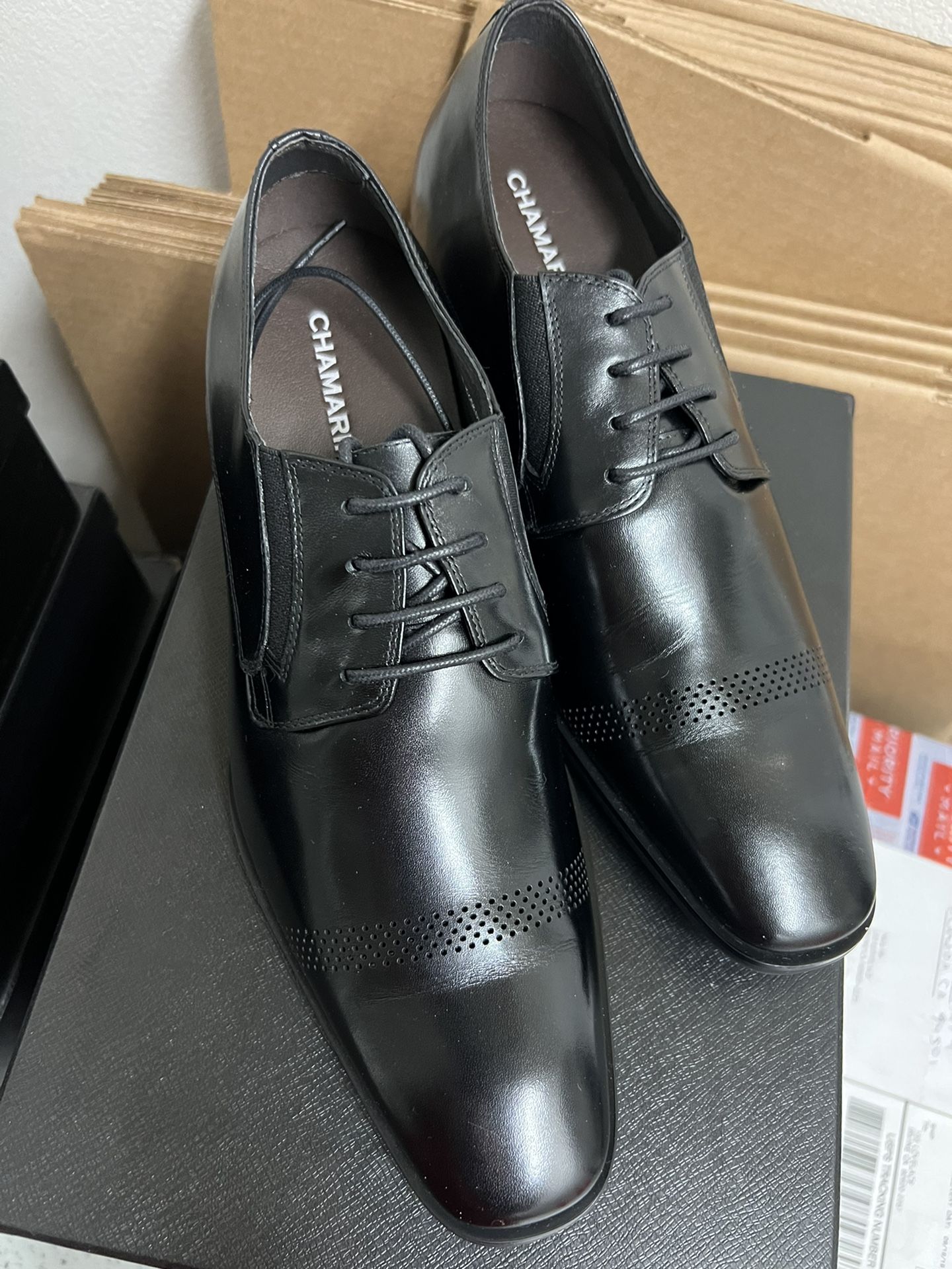 7cm US 9 Men Black Dress Formal Shoes Wedding Shoes Official Shoes
