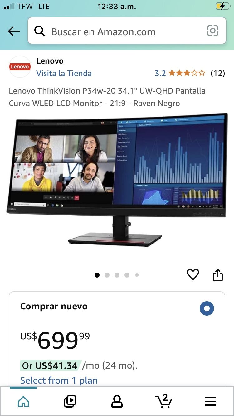 Lenovo Thinkvision P34w-20