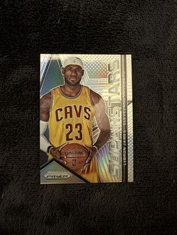 LEBRON JAMES 2014-15 PANINI PRIZM SILVER PRIZM REFRACTOR SUPERSTARS CARD NO.1